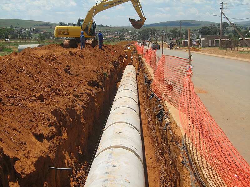 A DNMZ road and bridge infrastructure project on site